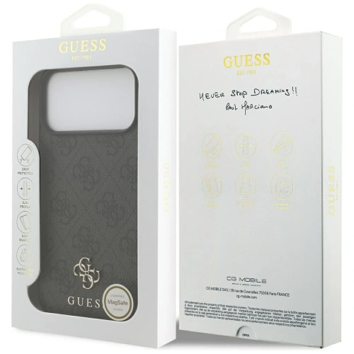 Etui Guess 4G Small Classic Logo MagSafe do Apple iPhone 17 Pro Max czarny