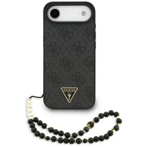 Etui Guess 4G Strap Triangle Logo MagSafe do Apple iPhone 17 Air czarny