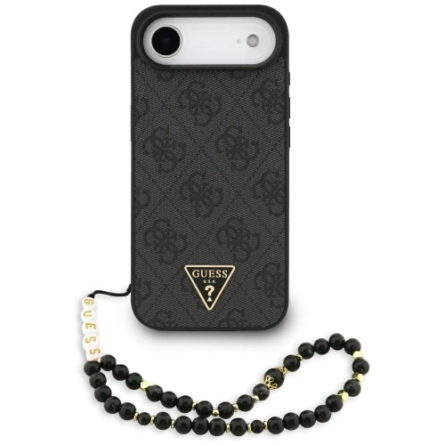Etui Guess 4G Strap Triangle Logo MagSafe do Apple iPhone 17 Air czarny