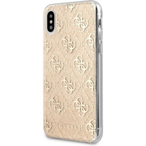 Kup Etui Guess GUHCI65PCU4GLGO iPhone XS Max złoty/gold hard case 4G Glitter - GUE537GLD - {ean13} - Sklep Home Screen