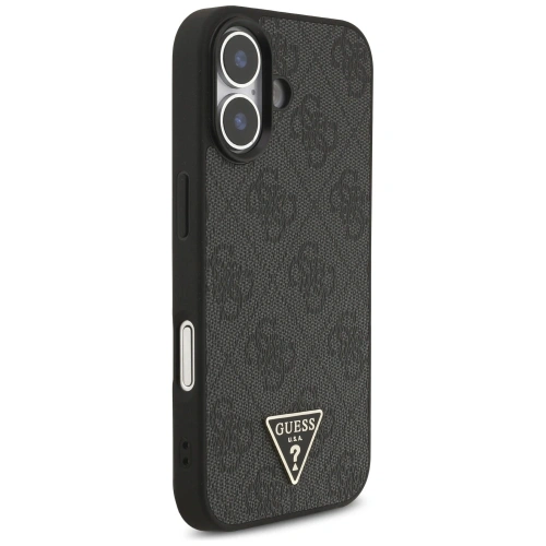 Etui Guess 4G Strap Triangle Logo MagSafe do Apple iPhone 17 czarny