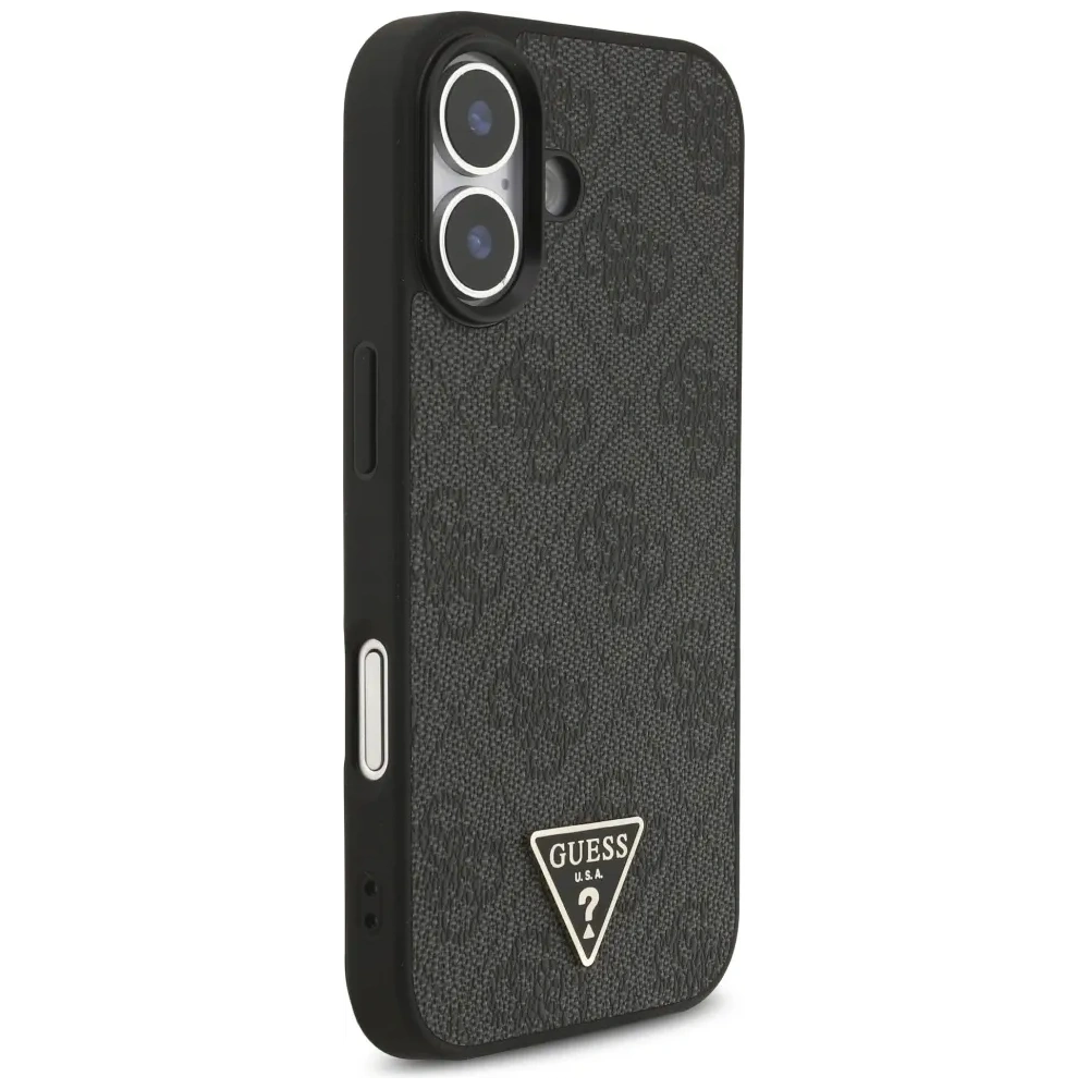 Etui Guess 4G Strap Triangle Logo MagSafe do Apple iPhone 17 czarny