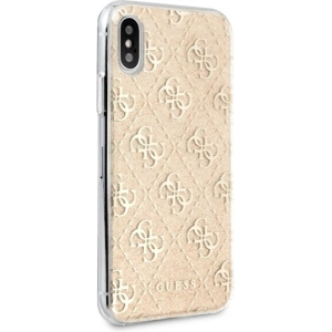 Kup Etui Guess GUHCI65PCU4GLGO iPhone XS Max złoty/gold hard case 4G Glitter - GUE537GLD - {ean13} - Sklep Home Screen