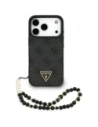 Etui Guess 4G Strap Triangle Logo MagSafe do Apple iPhone 17 Pro czarny