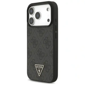 Etui Guess 4G Strap Triangle Logo MagSafe do Apple iPhone 17 Pro czarny