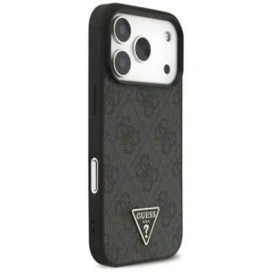 Etui Guess 4G Strap Triangle Logo MagSafe do Apple iPhone 17 Pro czarny