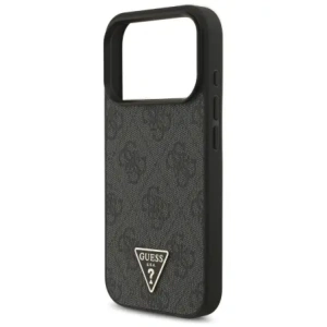 Etui Guess 4G Strap Triangle Logo MagSafe do Apple iPhone 17 Pro czarny