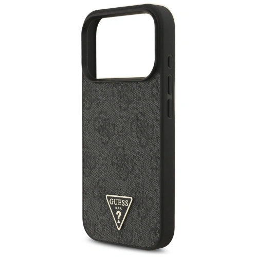Etui Guess 4G Strap Triangle Logo MagSafe do Apple iPhone 17 Pro czarny
