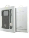 Etui Guess 4G Strap Triangle Logo MagSafe do Apple iPhone 17 Pro czarny