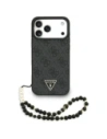 Etui Guess 4G Strap Triangle Logo MagSafe do Apple iPhone 17 Pro Max czarny