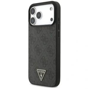 Etui Guess 4G Strap Triangle Logo MagSafe do Apple iPhone 17 Pro Max czarny