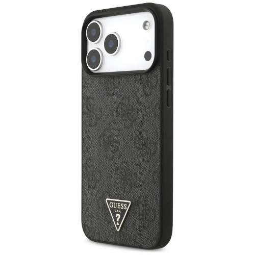 Etui Guess 4G Strap Triangle Logo MagSafe do Apple iPhone 17 Pro Max czarny