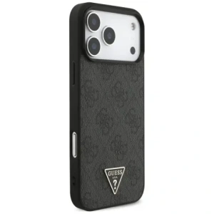 Etui Guess 4G Strap Triangle Logo MagSafe do Apple iPhone 17 Pro Max czarny