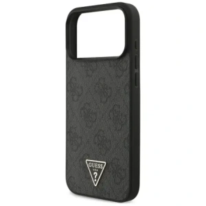 Etui Guess 4G Strap Triangle Logo MagSafe do Apple iPhone 17 Pro Max czarny