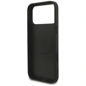 Etui Guess 4G Strap Triangle Logo MagSafe do Apple iPhone 17 Pro Max czarny