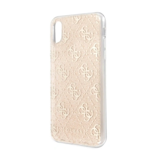 Kup Etui Guess GUHCI65PCU4GLGO iPhone XS Max auriu/gold hard case 4G Glitter - GUE537GLD - {ean13} - Sklep Home Screen