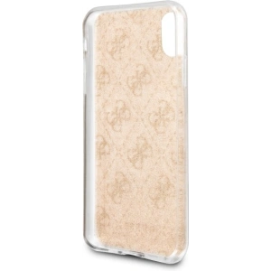 Kup Etui Guess GUHCI65PCU4GLGO iPhone XS Max złoty/gold hard case 4G Glitter - GUE537GLD - {ean13} - Sklep Home Screen