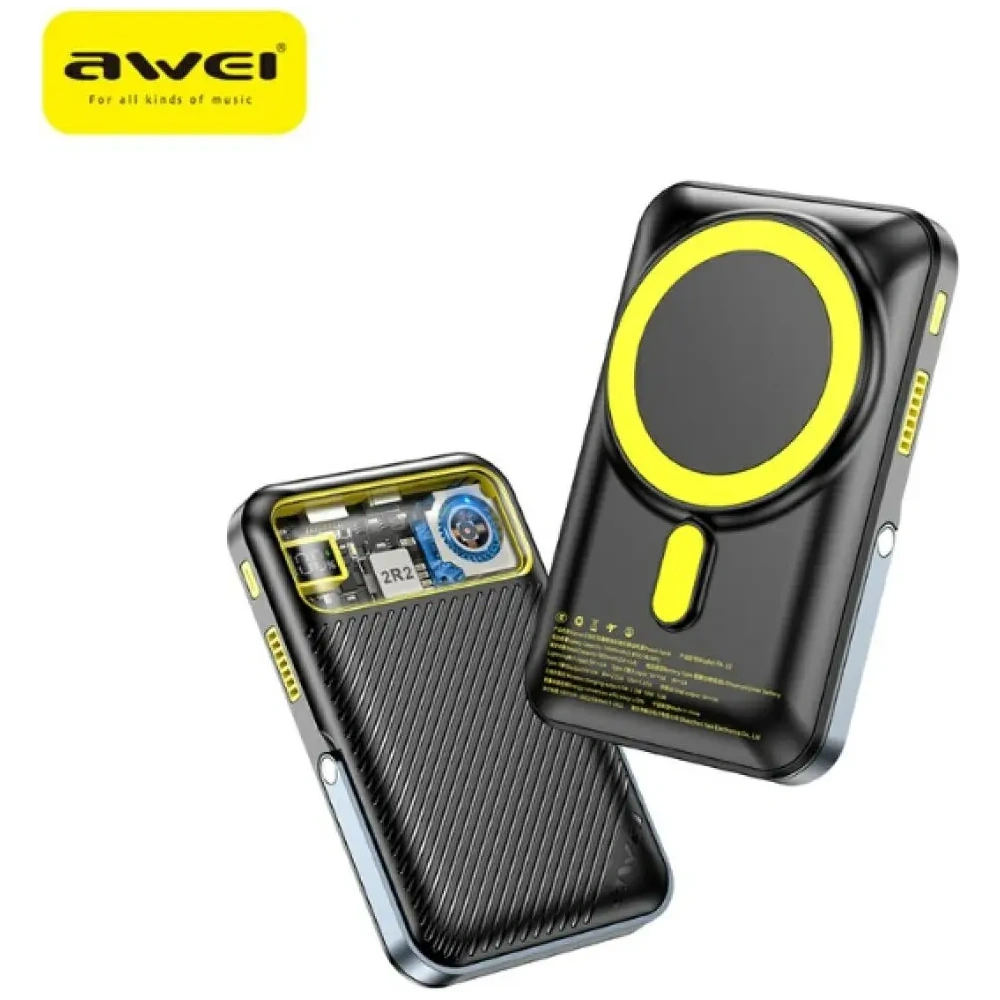 Powerbank AWEI PA-10 10000mAh 20W MagSafe czarny