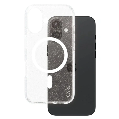 Etui CARE by PanzerGlass Flagship Star Lit Case MagSafe do Apple iPhone 16 biały
