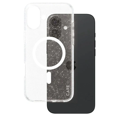 Etui CARE by PanzerGlass Flagship Star Lit Case MagSafe do Apple iPhone 16 Plus biały