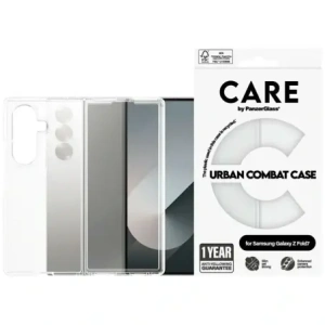 Etui CARE by PanzerGlass Flagship Urban Combat do Samsung Galaxy Z Fold7 przezroczysty