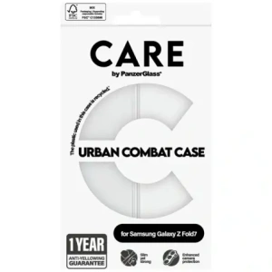 Etui CARE by PanzerGlass Flagship Urban Combat do Samsung Galaxy Z Fold7 przezroczysty