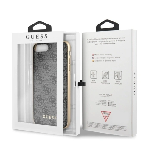 Kup Guess Apple Tasche GUHCI8LG4GG iPhone 7/8 Plus grau/grau Hartschalenkoffer 4G Collection - GUE538GRY - {ean13} - Sklep Home Screen