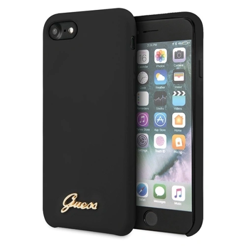 Kup Etui Guess GUHCI8LSLMGBK Apple iPhone SE 2022/SE 2020/8/7 fekete/czarny kemény tok Szilikon Vintage Arany Logó - GUE539BLK - {ean13} - Sklep Home Screen