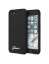 Etui Guess GUHCI8LSLMGBK Apple iPhone SE 2022/SE 2020/8/7 fekete/czarny kemény tok Szilikon Vintage Arany Logó