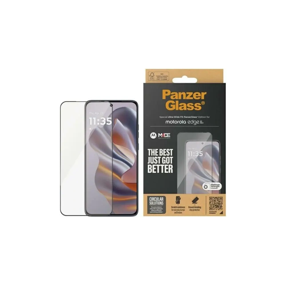 Szkło hartowane PanzerGlass Screen Protection Ultra-Wide Fit do Motorola Edge 50 Neo