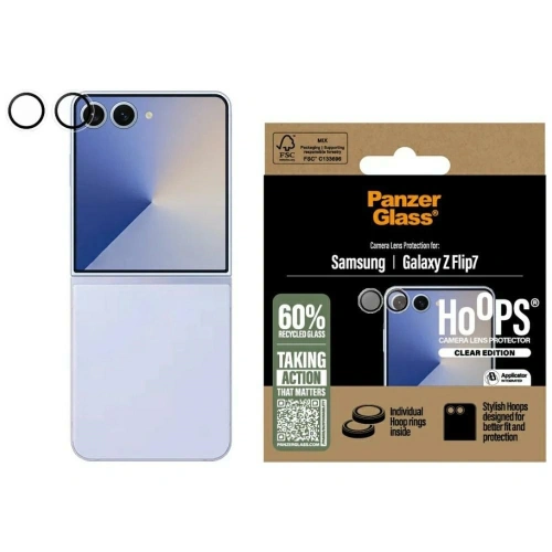 Szkło hartowane na obiektyw PanzerGlass Hoops do Samsung Galaxy Z Flip7