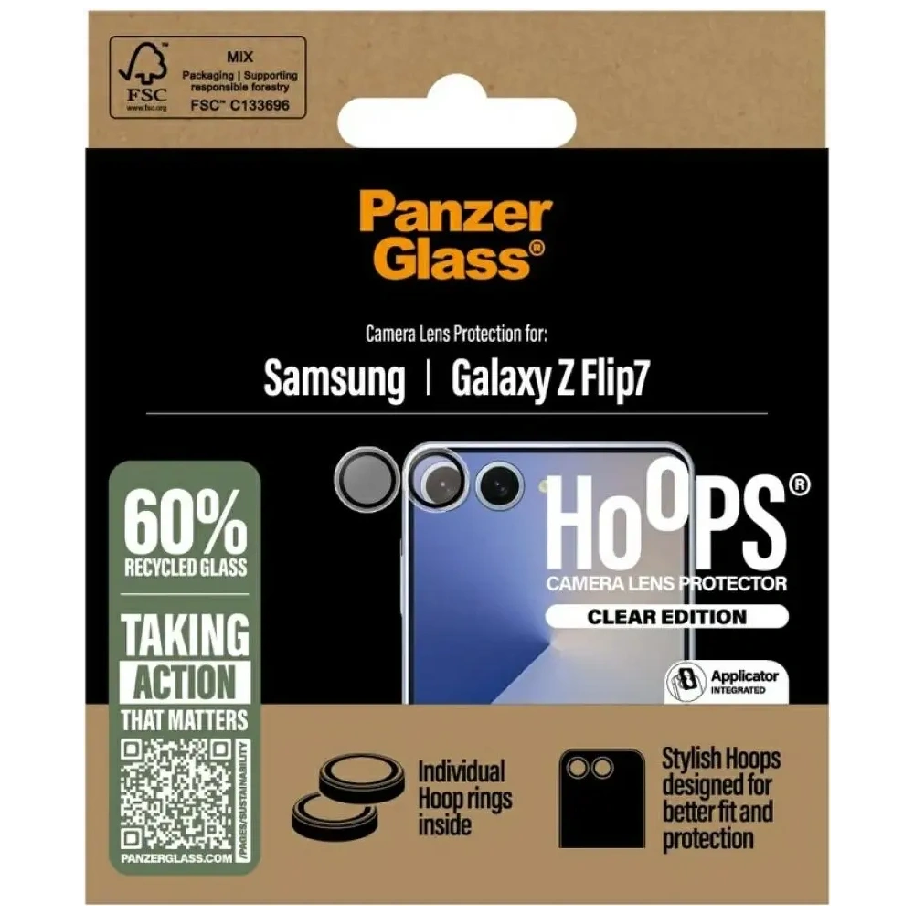 Szkło hartowane na obiektyw PanzerGlass Hoops do Samsung Galaxy Z Flip7