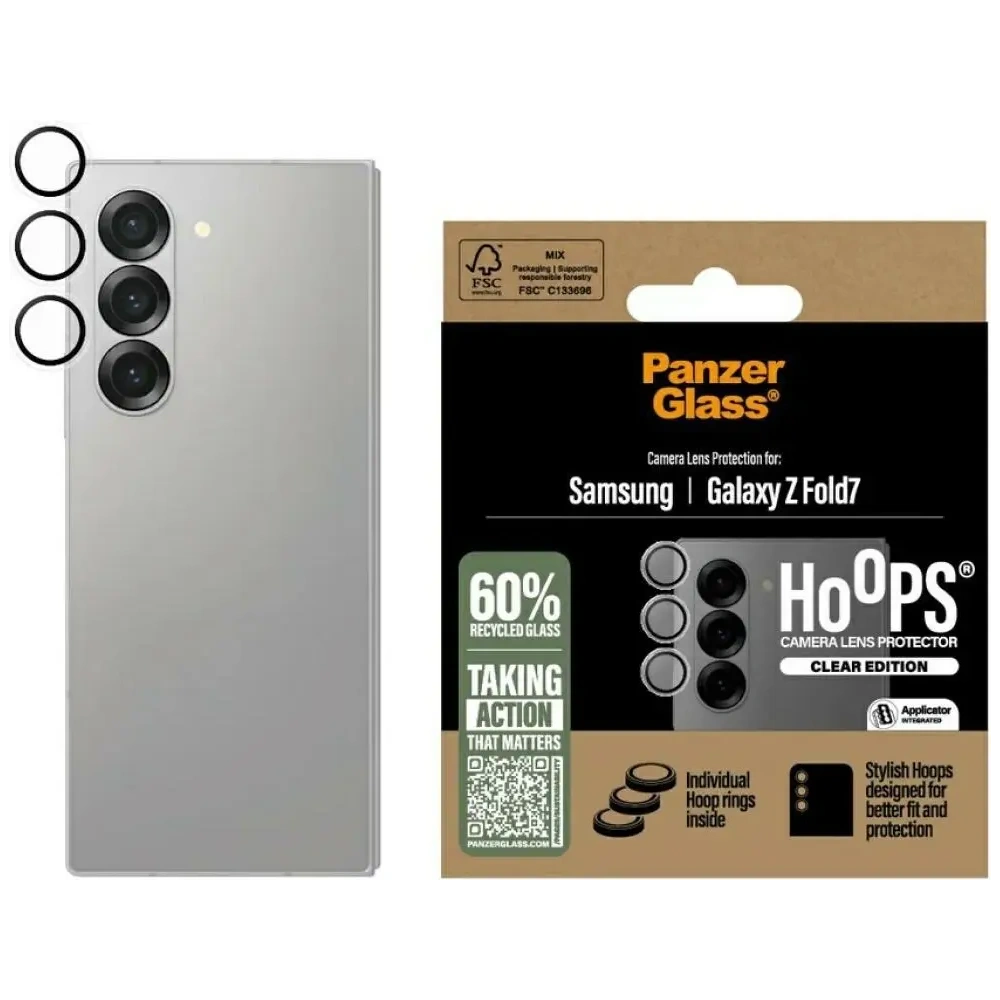 Szkło hartowane na obiektyw PanzerGlass Hoops do Samsung Galaxy Z Fold7