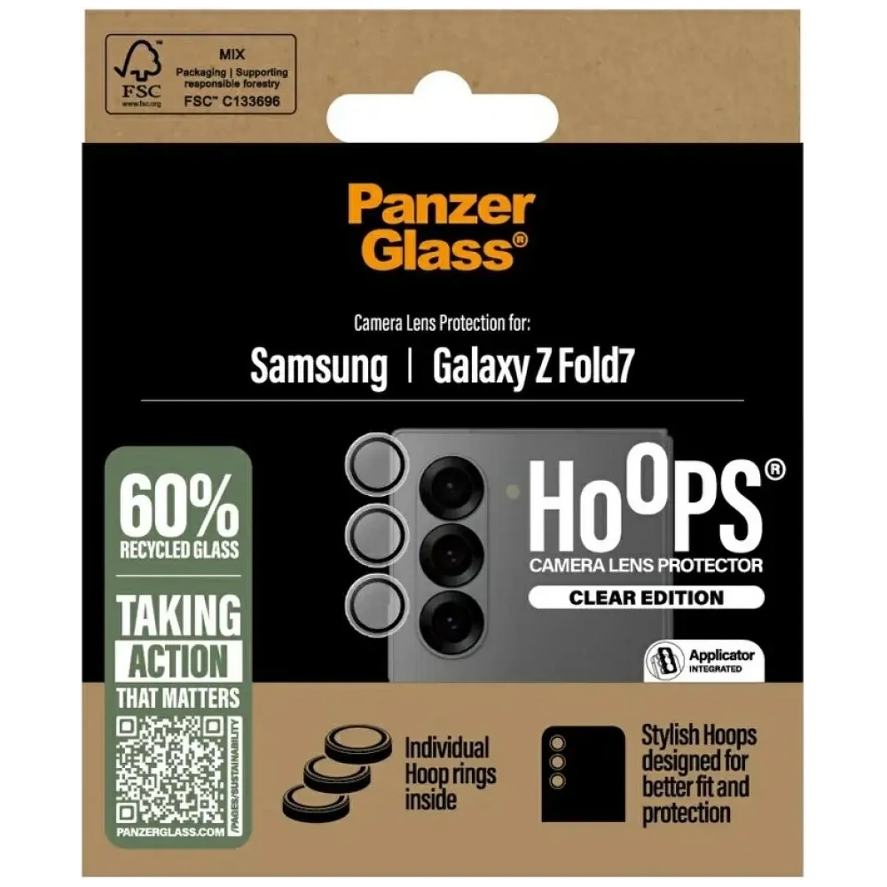 Szkło hartowane na obiektyw PanzerGlass Hoops do Samsung Galaxy Z Fold7
