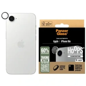 Szkło hartowane na obiektyw PanzerGlass Hoops Lens Protector do Apple iPhone 16e przezroczysty