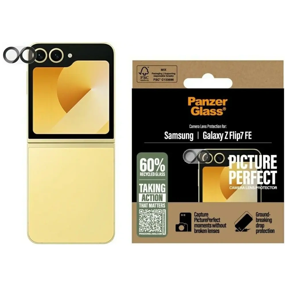 Szkło hartowane na obiektyw PanzerGlass PicturePerfect do Samsung Galaxy Z Flip7 FE