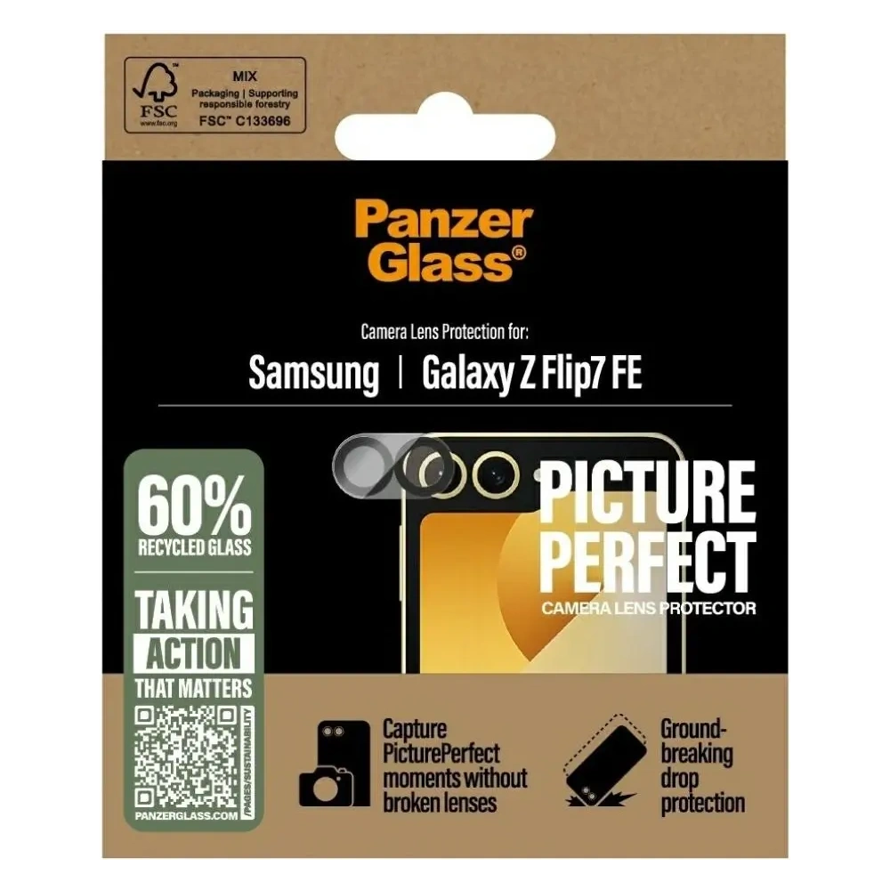 Szkło hartowane na obiektyw PanzerGlass PicturePerfect do Samsung Galaxy Z Flip7 FE