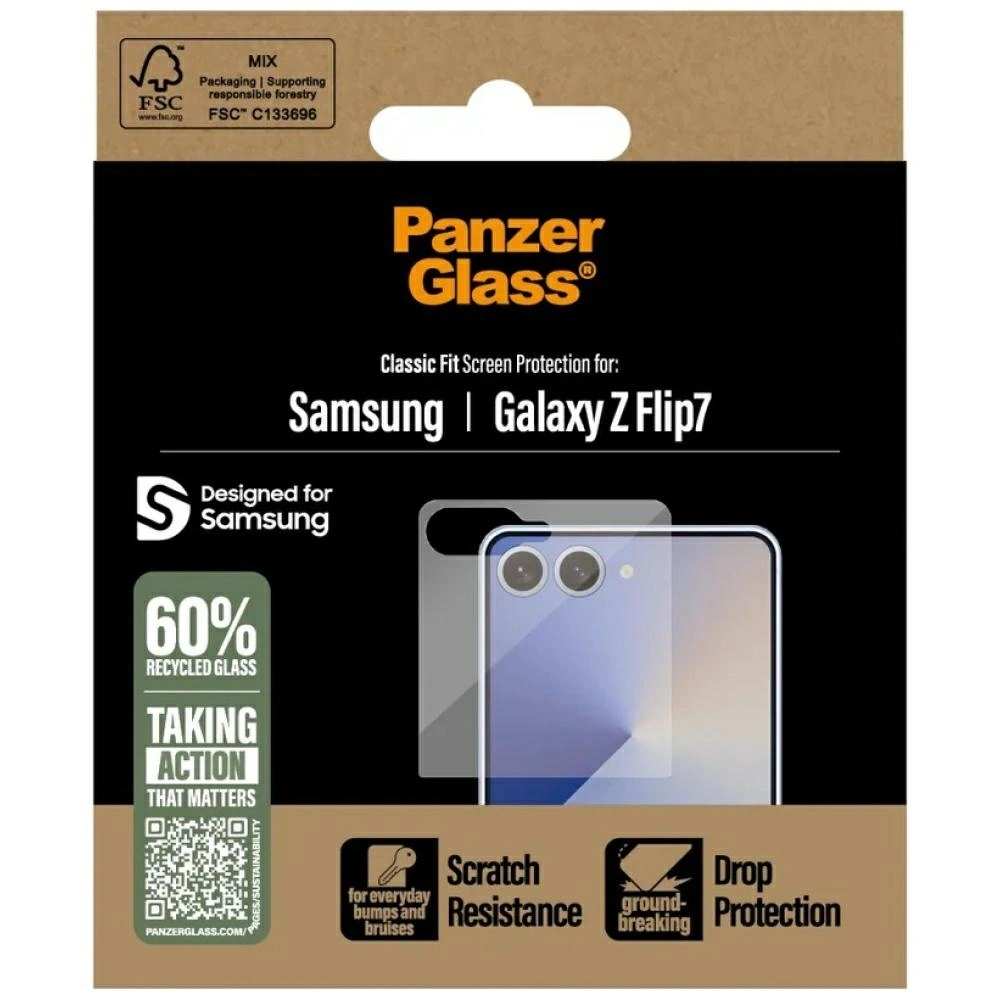 Szkło hartowane PanzerGlass Classic Fit do Samsung Galaxy Z Flip7