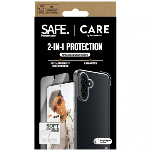 Zestaw ochronny 2w1 etui + szkło na ekran CARE by PanzerGlass Fashion 2w1 do Samsung Galaxy A36 5G
