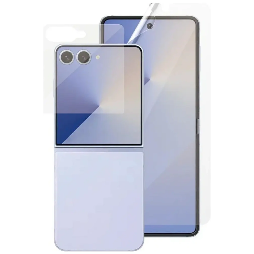 Zestaw ochronny 2w1 PanzerGlass FlipFoldFlex szkło Classic Fit + folia Ultra-Wide Fit TPU do Samsung Galaxy Flip7