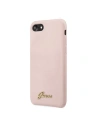 Kup Guess Apple Tasche GUHCI8LSLMGLP iPhone SE 2022/SE 2020/8/7 hellrosa/hellrosa Hartschale Silikon Vintage Gold Logo - GUE541PNK - {ean13} - Sklep Home Screen