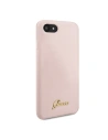 Kup Guess Apple Tasche GUHCI8LSLMGLP iPhone SE 2022/SE 2020/8/7 hellrosa/hellrosa Hartschale Silikon Vintage Gold Logo - GUE541PNK - {ean13} - Sklep Home Screen