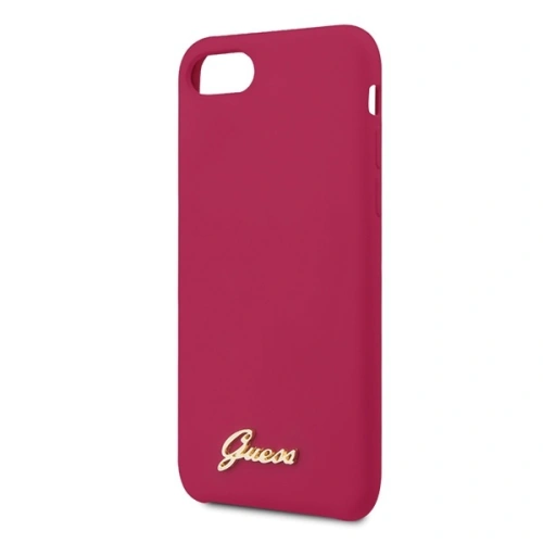 Kup Etui Guess GUHCI8LSLMGRE Apple iPhone SE 2022/SE 2020/8/7 červené/burgundské tvrdé pouzdro Silikonové Vintage Gold Logo - GUE542BRG - {ean13} - Sklep Home Screen
