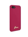 Buy Guess GUHCI8LSLMGRE Apple iPhone SE 2022/SE 2020/8/7 burgundy hard case Silicone Vintage Gold Logo - GUE542BRG - {ean13} - Home Screen Store Europe