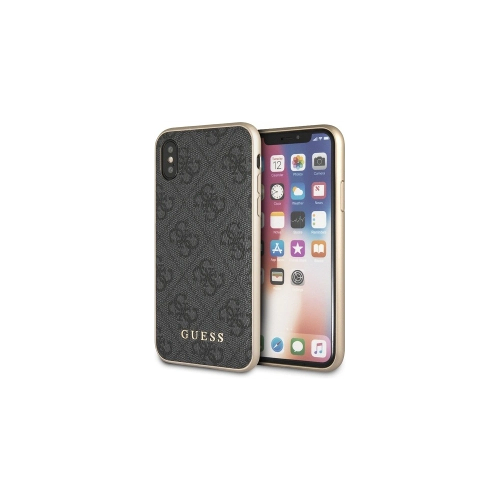 Etui Guess GUHCPXG4GG Apple iPhone X/XS szary/grey hard case 4G Collection