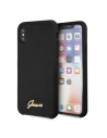Kup Etui Guess GUHCPXLSLMGBK Apple iPhone X/XS černý/hard case silikon Vintage Gold Logo - GUE544BLK - {ean13} - Sklep Home Screen