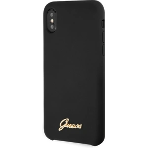 Kup Guess Apple Tasche GUHCPXLSLMGBK iPhone X/XS schwarz/schwarz Hartschale Silikon Vintage Gold Logo - GUE544BLK - {ean13} - Sklep Home Screen