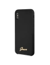 Kup Etui Guess GUHCPXLSLMGBK Apple iPhone X/XS black/czarny hard case Silicone Vintage Gold Logo - GUE544BLK - {ean13} - Sklep Home Screen