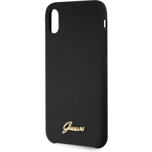 Kup Guess Apple Tasche GUHCPXLSLMGBK iPhone X/XS schwarz/schwarz Hartschale Silikon Vintage Gold Logo - GUE544BLK - {ean13} - Sklep Home Screen