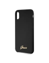 Kup Etui Guess GUHCPXLSLMGBK Apple iPhone X/XS black/czarny hard case Silicone Vintage Gold Logo - GUE544BLK - {ean13} - Sklep Home Screen